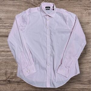 RALPH LAUREN‎ BLACK LABEL Shirt Mens XL Pink Tailored Fit Performance Stretch
